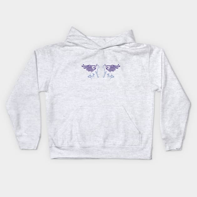 Winged dog Kids Hoodie by VrijFormaat